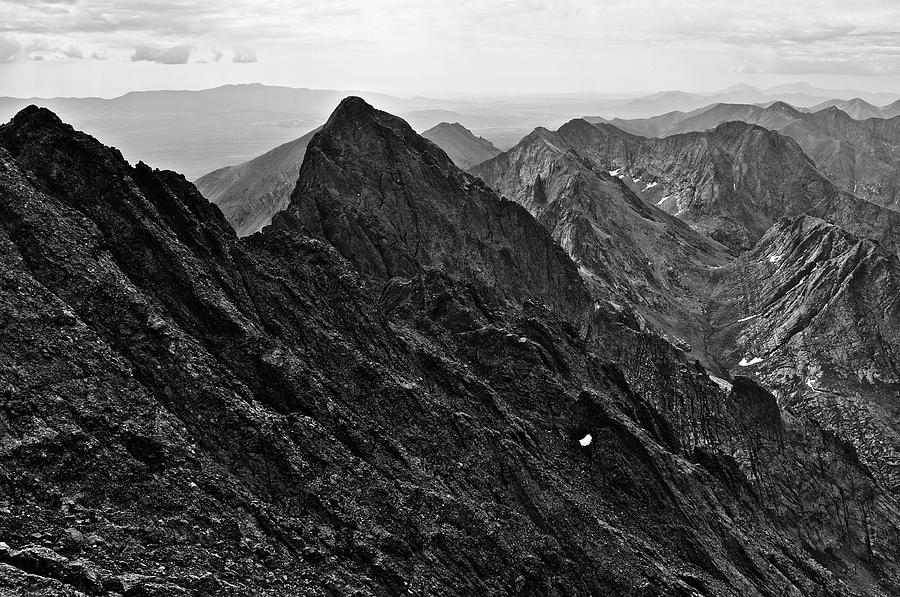 Crestone Needle from Crestone Peak Photograph by Aaron Spong