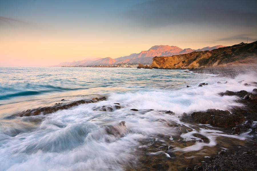Cretan Rocky Coast Photograph by Milan Gonda
