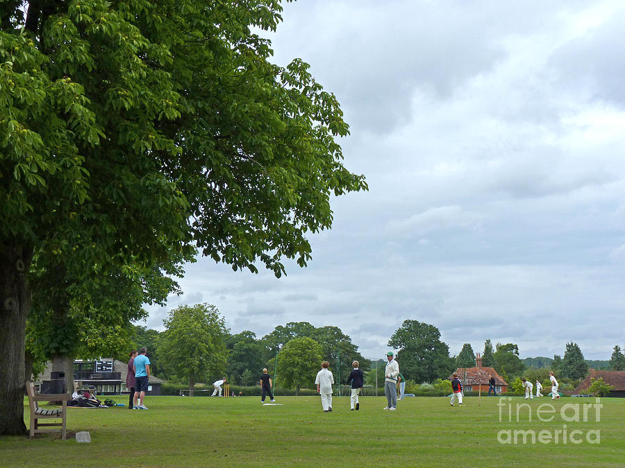 Cricket Practice - Village Green Photograph by Phil Banks
