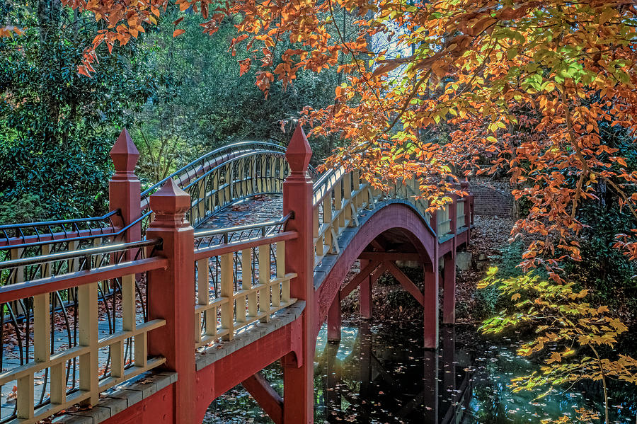 Crim Dell Bridge at William and Mary Photograph by Jerry Gammon