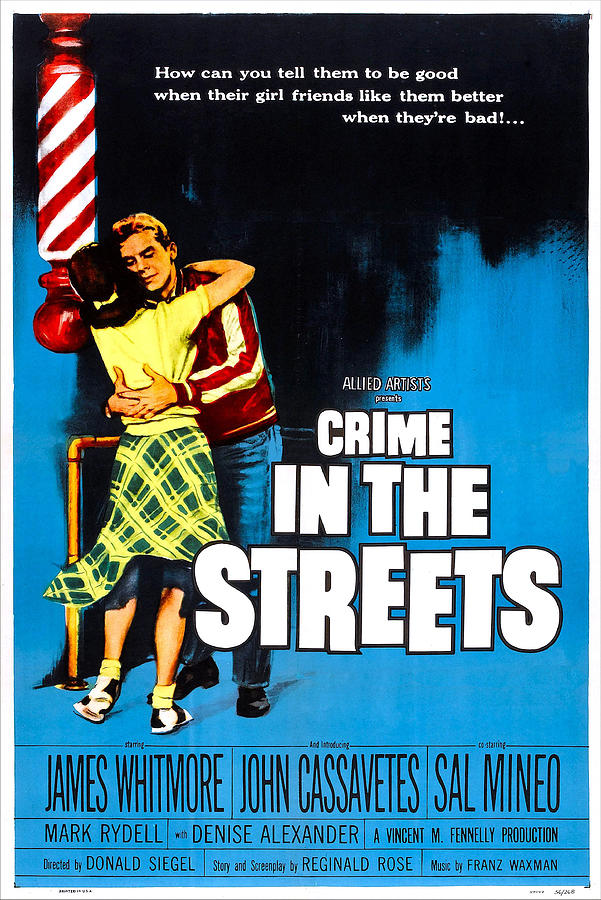Movie Photograph - Crime In The Streets, Us Poster, Denise by Everett