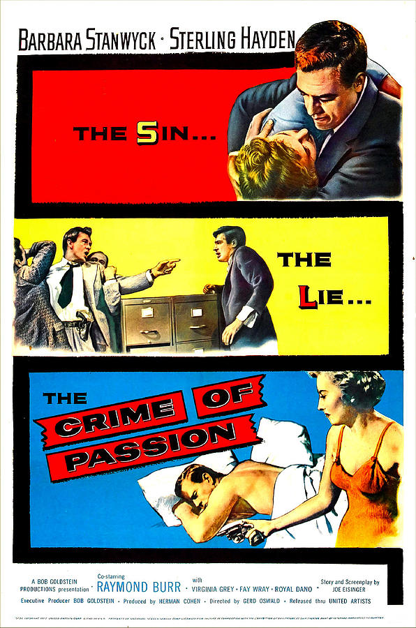 Crime Of Passion, Us Poster Art, Top Photograph by Everett