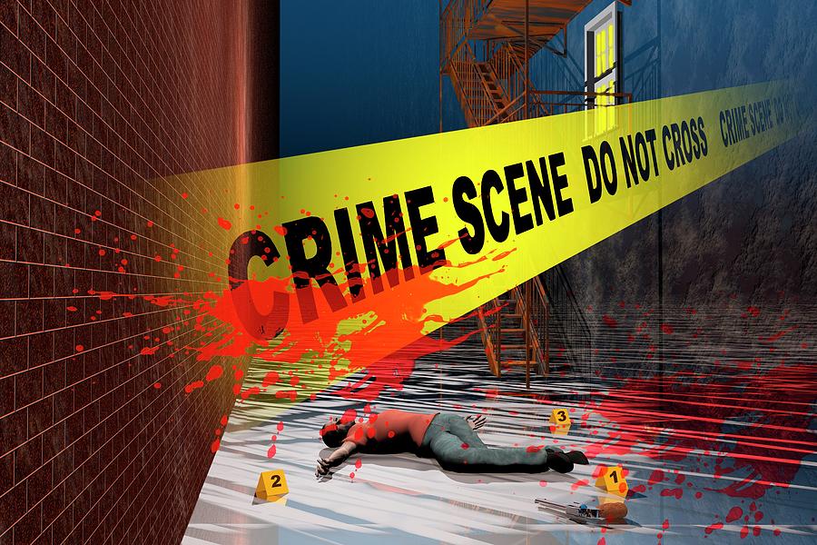 Crime Scene Photograph by Science Photo Library Crime Scene Photograph by Science Photo Library