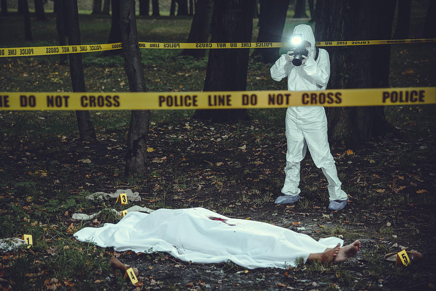 Crime scene Photograph by D-Keine
