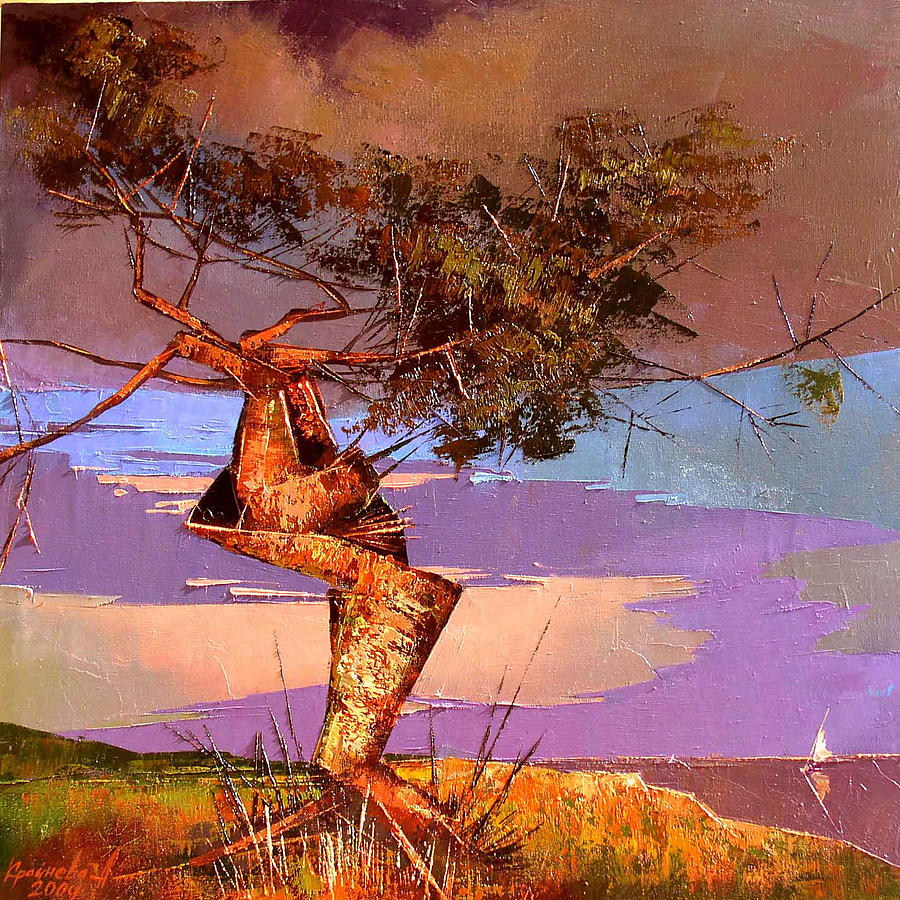 Crimean pine Painting by Anastasija Kraineva