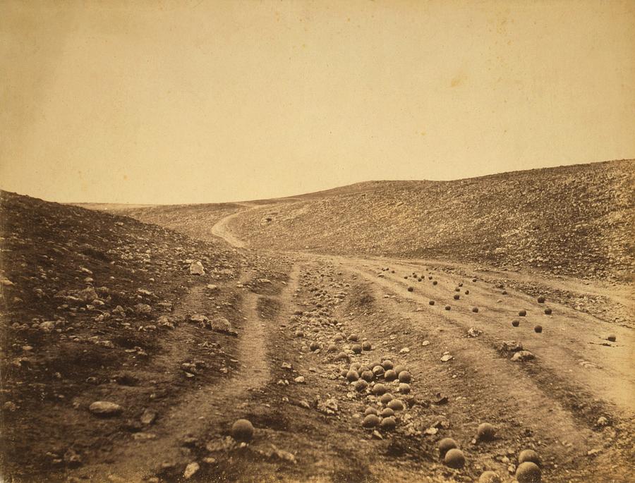 Landscape Photograph - Crimean War valley Of Death by Library Of Congress