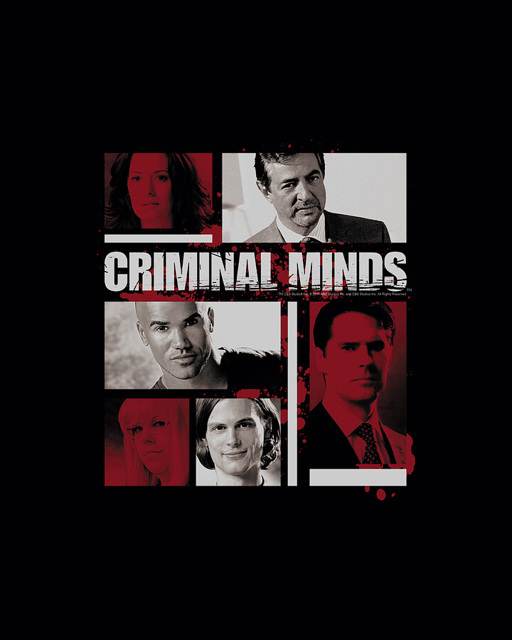 Criminal Minds Character Boxes Digital Art by Brand A Pixels