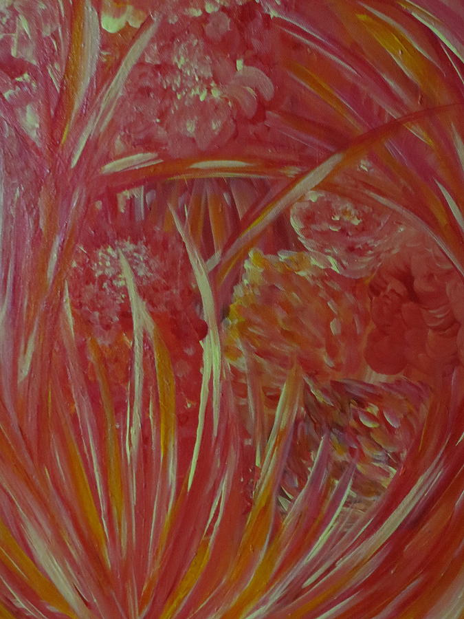 Crimson Garden Painting by Soraya Silvestri