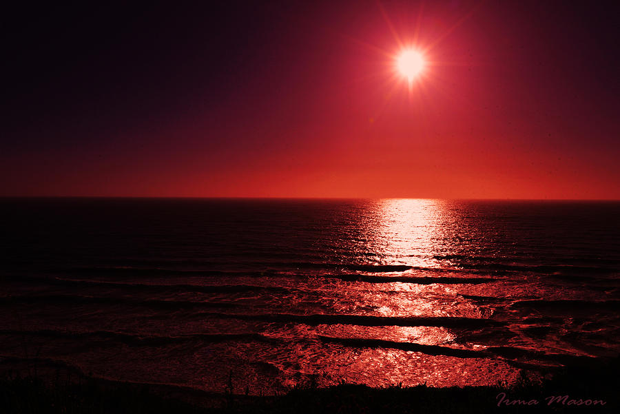 Crimson Sunset Photograph by Irma Mason