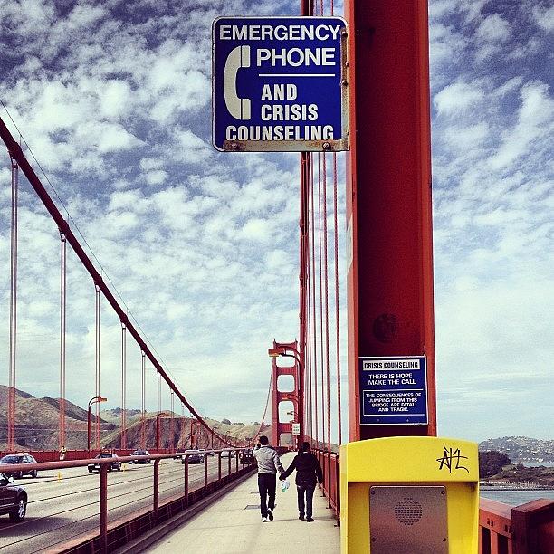 Bridge Photograph - Crisis Counseling. #goldengatebridge by Robyn Chell