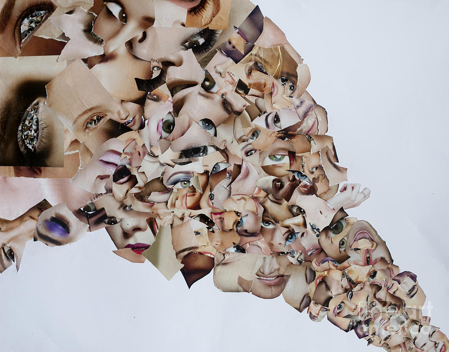 Collage Mixed Media - Crisis Line by Arvo Zylo Collage Mixed Media - Crisis Line by Arvo Zylo