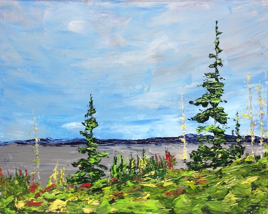 Crisp Fall Day Lake of the Woods No.2 Painting by Desmond Raymond