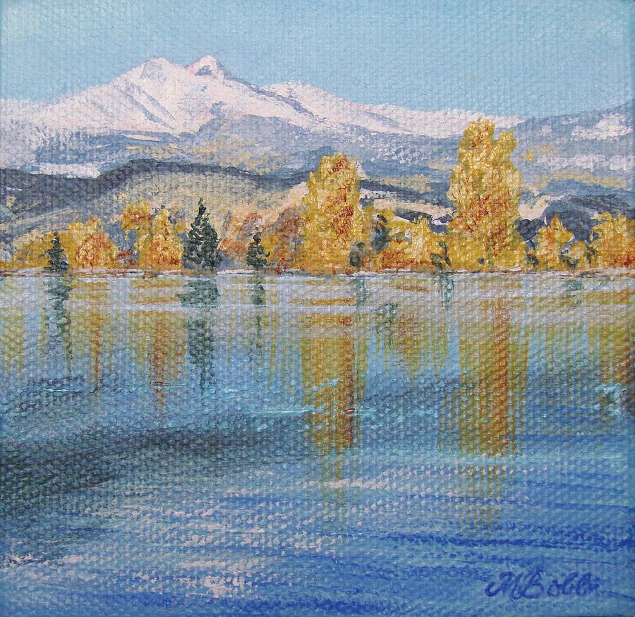 Longs Peak Painting - Crisp Morning by Margaret Bobb Longs Peak Painting - Crisp Morning by Margaret Bobb