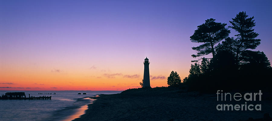 Crisp Point Lighthouse Sunrise - Fm000001 Photograph