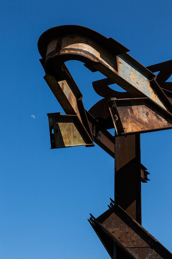 Crissy Fields Steel Sculpture  Photograph by Michael Hope