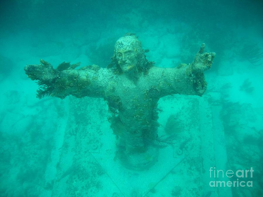 Christ Of The Abyss Photograph by Adam Jewell