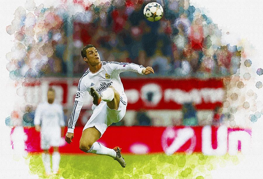 Cristiano Ronaldo of Real Madrid chest the ball Poster by Don Kuing - Fine  Art America