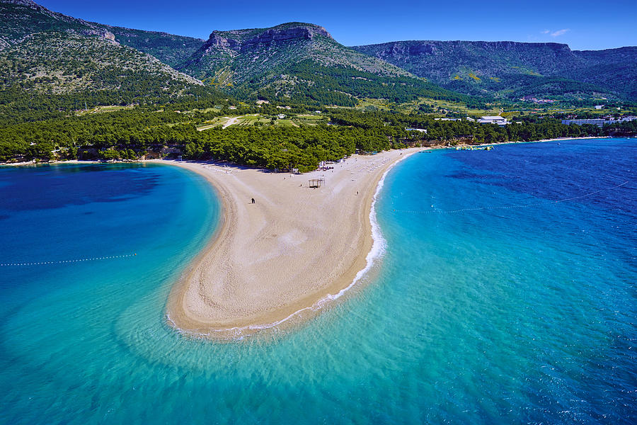 Croatia, Dalmatia, Brac Island, Zlatni rat beach Photograph by Tuul & Bruno Morandi