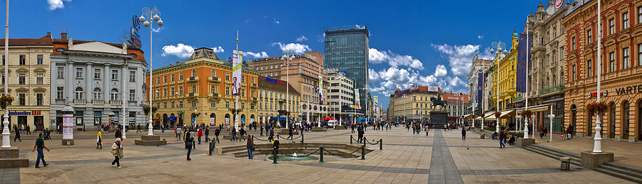 Croatian Capital Zagreb main square Photograph by Brch Photography