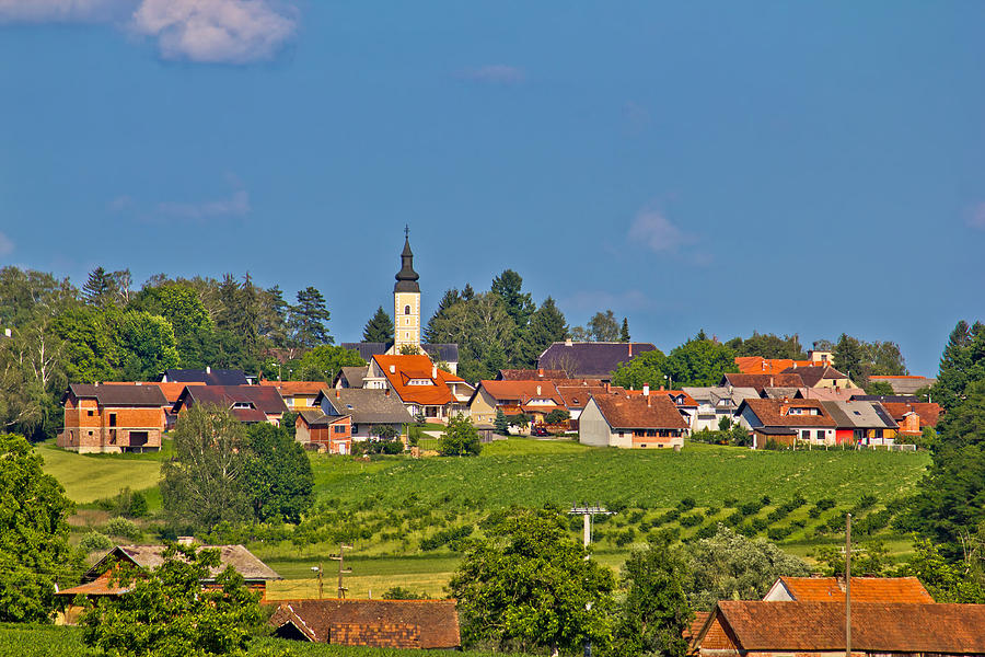 Croatian village in green nature Photograph by Brch Photography