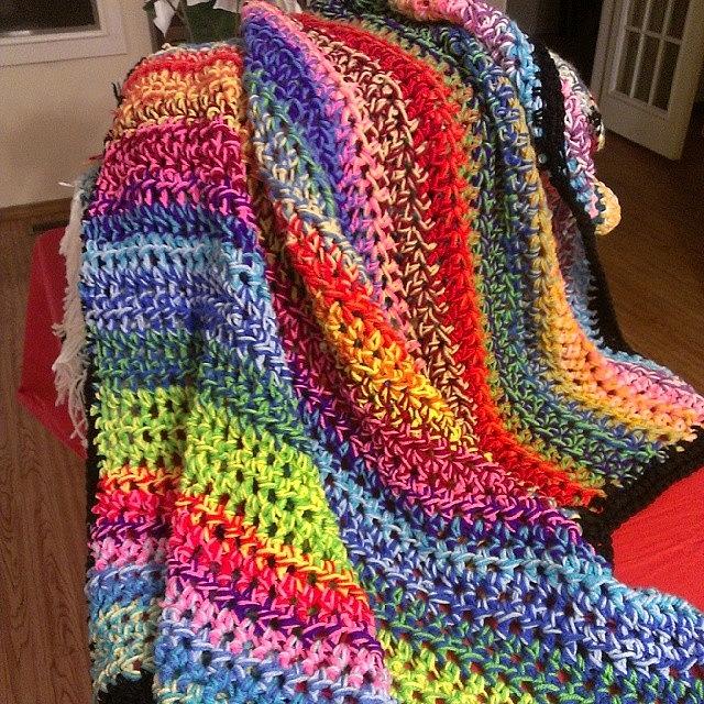 Bulky Photograph - #crochet Afghan .just Finished..60 X by Robin Mead