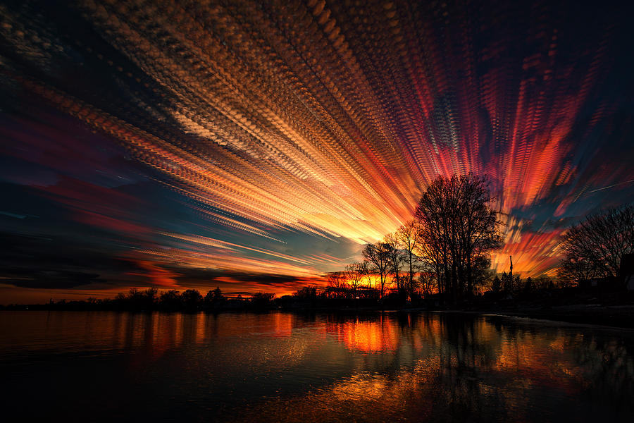 Sunset Photograph - Crocheting the Clouds by Matt Molloy