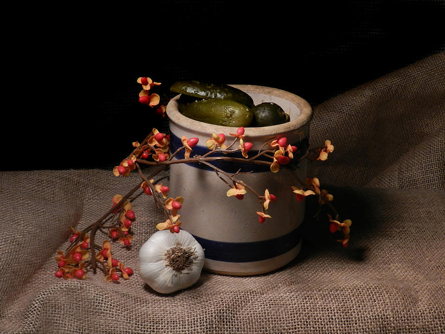 Crock Of Pickles Photograph