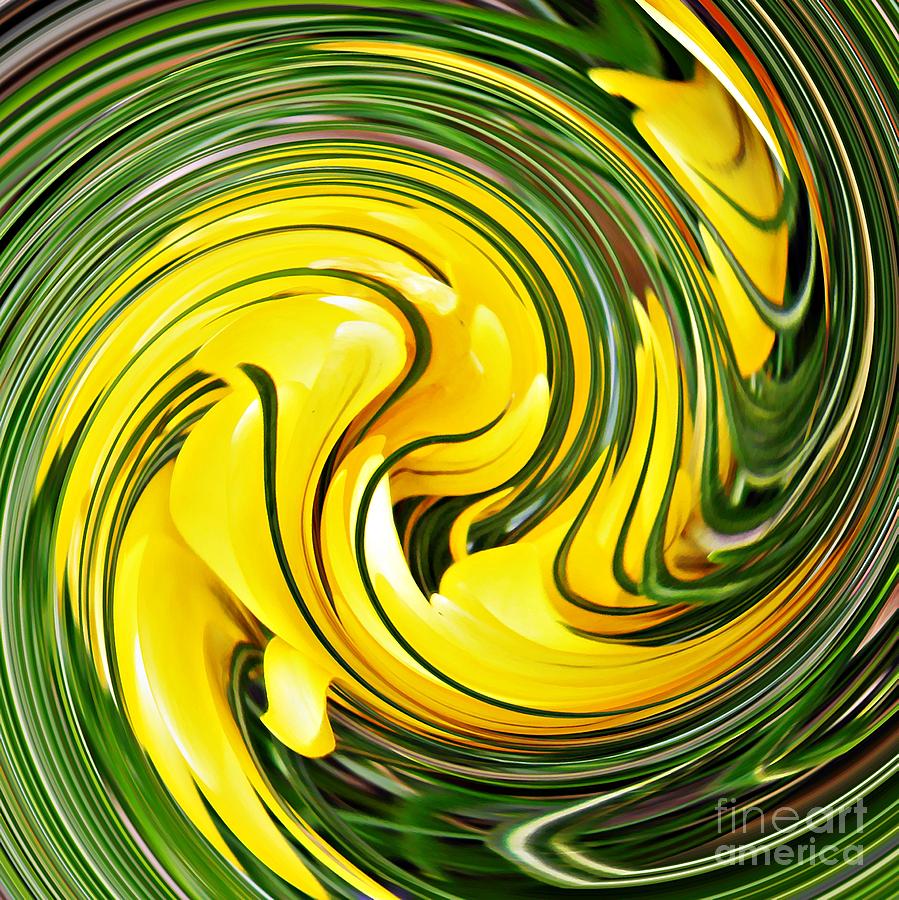 Crocus Swirl 2 Digital Art by Sarah Loft