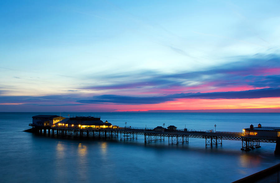 Holiday Photograph - Cromer Pier At Sunrise On English Coast by Fizzy Image