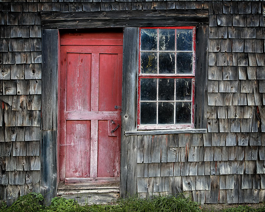 Crooked Red Door Photograph by John Vose