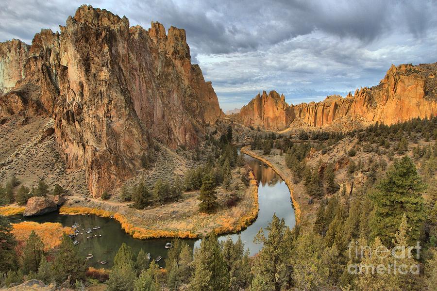 Crooked River Bends Photograph by Adam Jewell