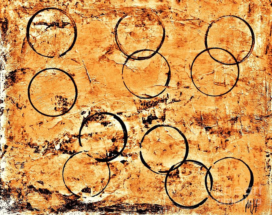 Crop Circles on Wheat Painting by Marsha Heiken