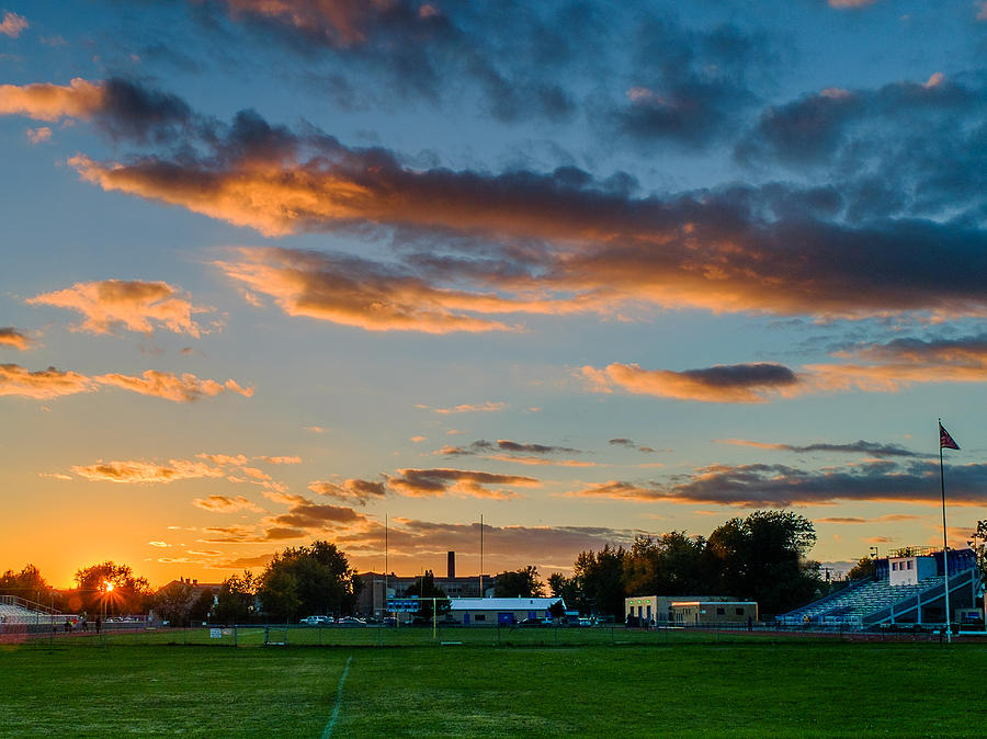 Crosby field sunset Photograph by Chris Bordeleau