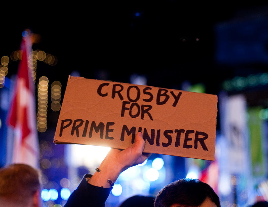 Sidney Crosby Photograph - Crosby for Prime Minister by Colin Sands