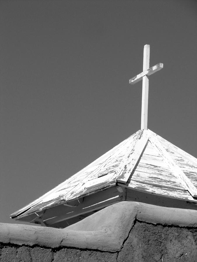 Cross at Morada de Taos Photograph by Ann Powell