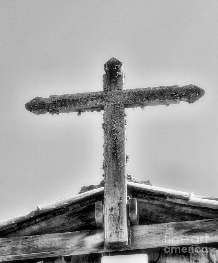 Cross at Mission Soledad by Diana Sainz Photograph by Diana Raquel Sainz
