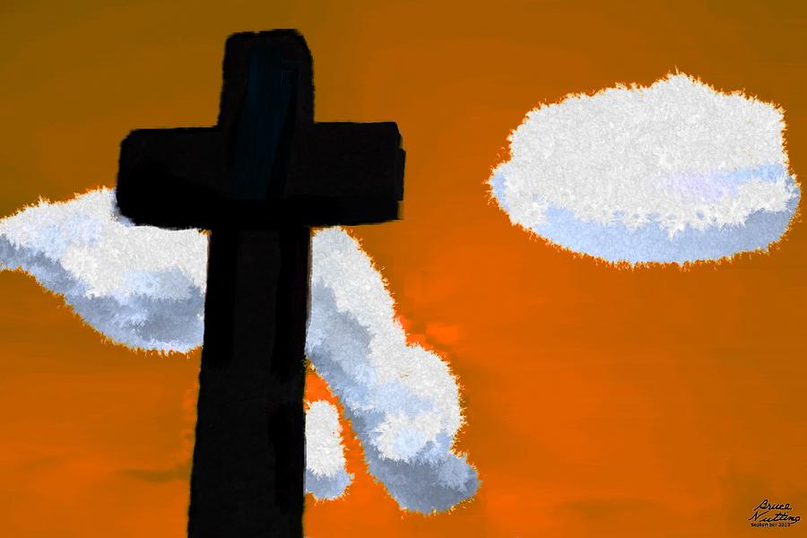 Cross at Sunset Painting by Bruce Nutting