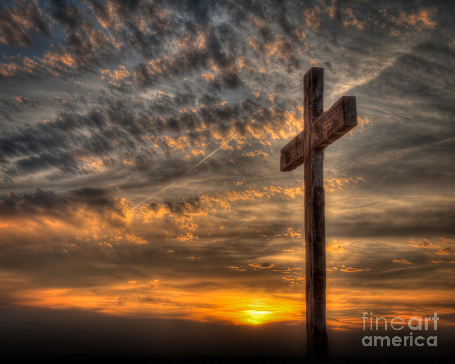 Cross At Sunset Photograph