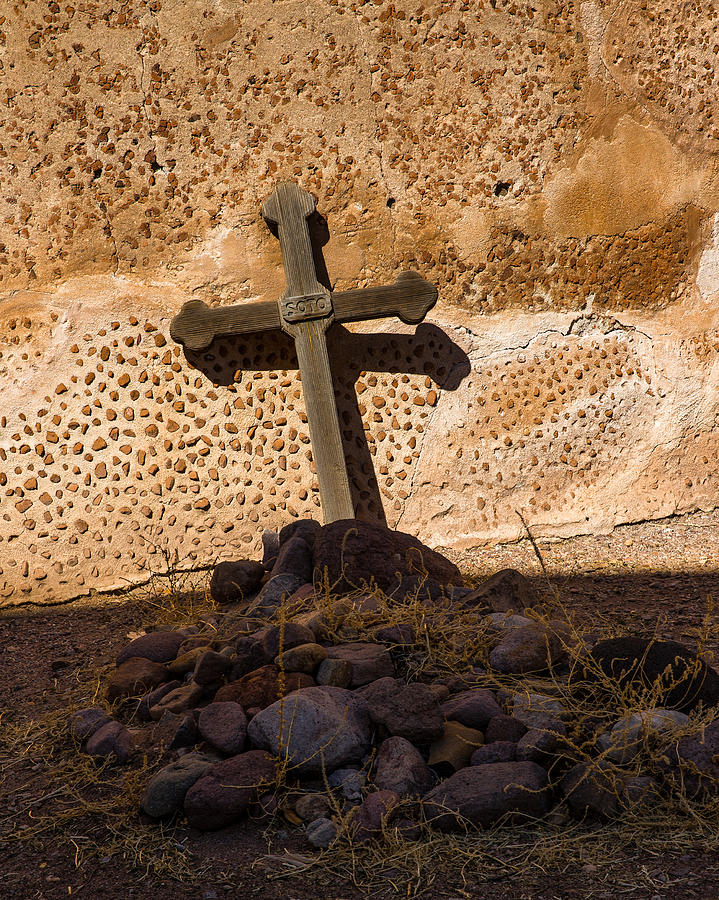America Photograph - Cross at the Mission by Mark Hammon America Photograph - Cross at the Mission by Mark Hammon