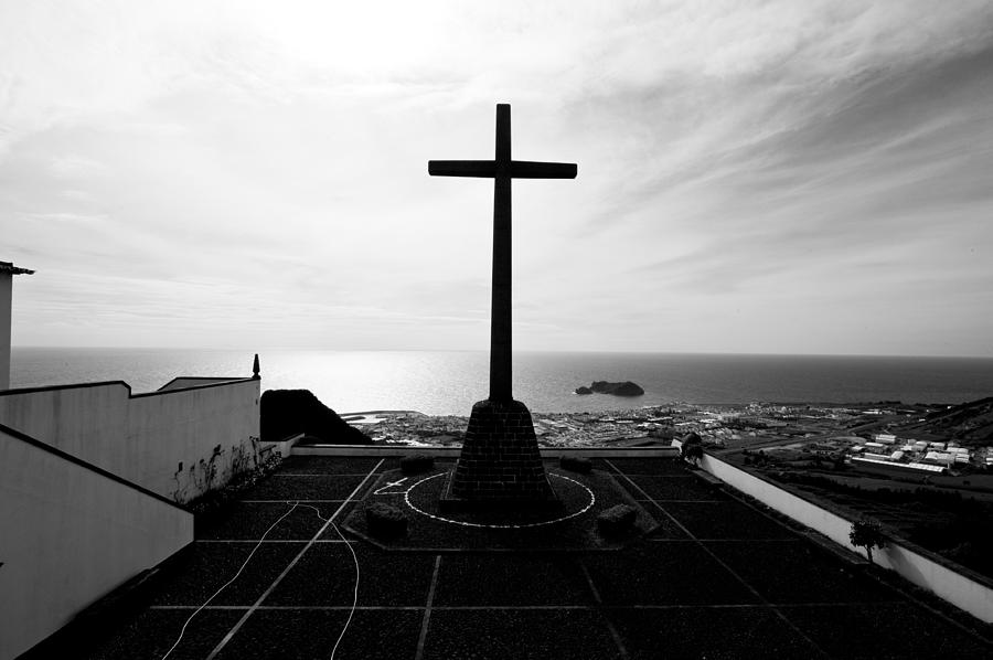 Cross Atop Old Chapel In Village  Photograph by Joseph Amaral