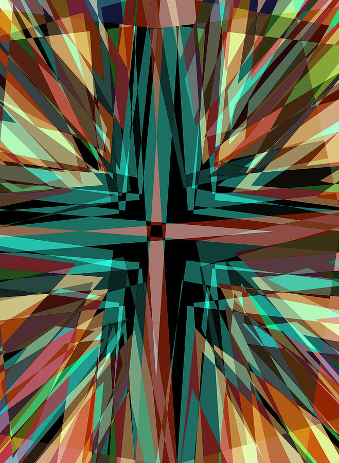 Cross burst 2 Digital Art by Steve Ball
