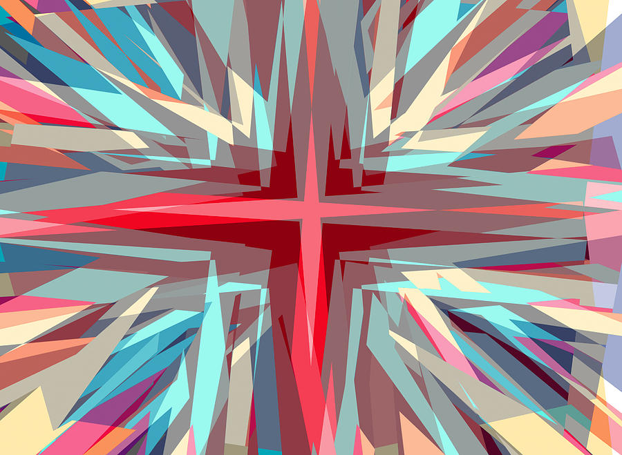 Cross burst Digital Art by Steve Ball
