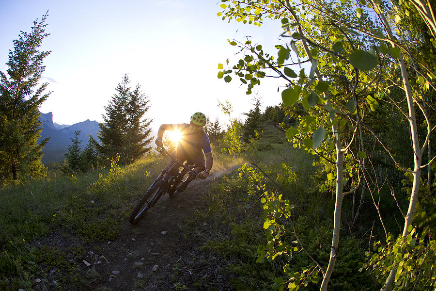Cross-Country Mountain Bike Rider Photograph by GibsonPictures
