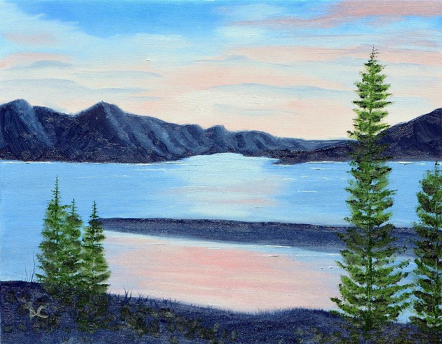 Cross Creek Reservoir Painting by Antonia Citrino