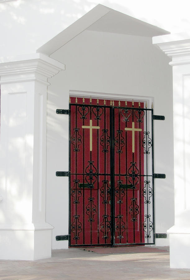 Key West Church Doors Photograph by Bob Slitzan