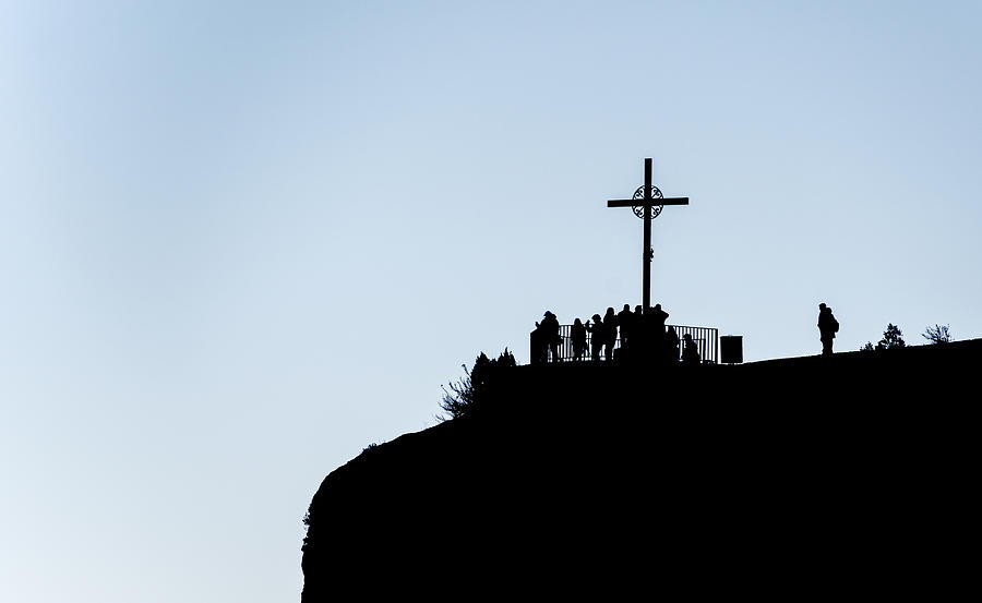 Cross in Montserrat Catalonia Spain Photograph by Marek Poplawski