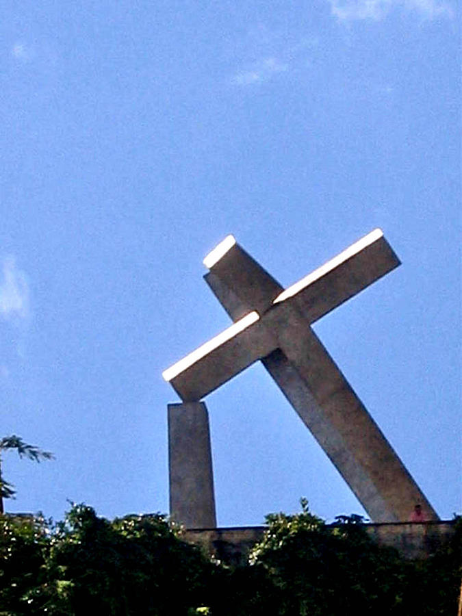 Cross In Recife Brazil Photograph by Jay Milo