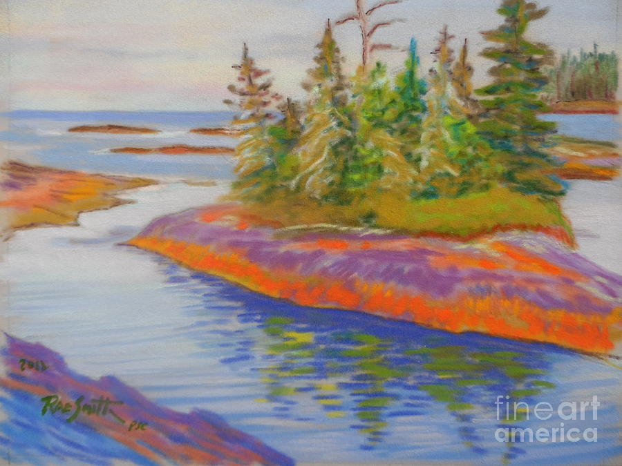 Cross Island Visit Pastel by Rae  Smith PSC