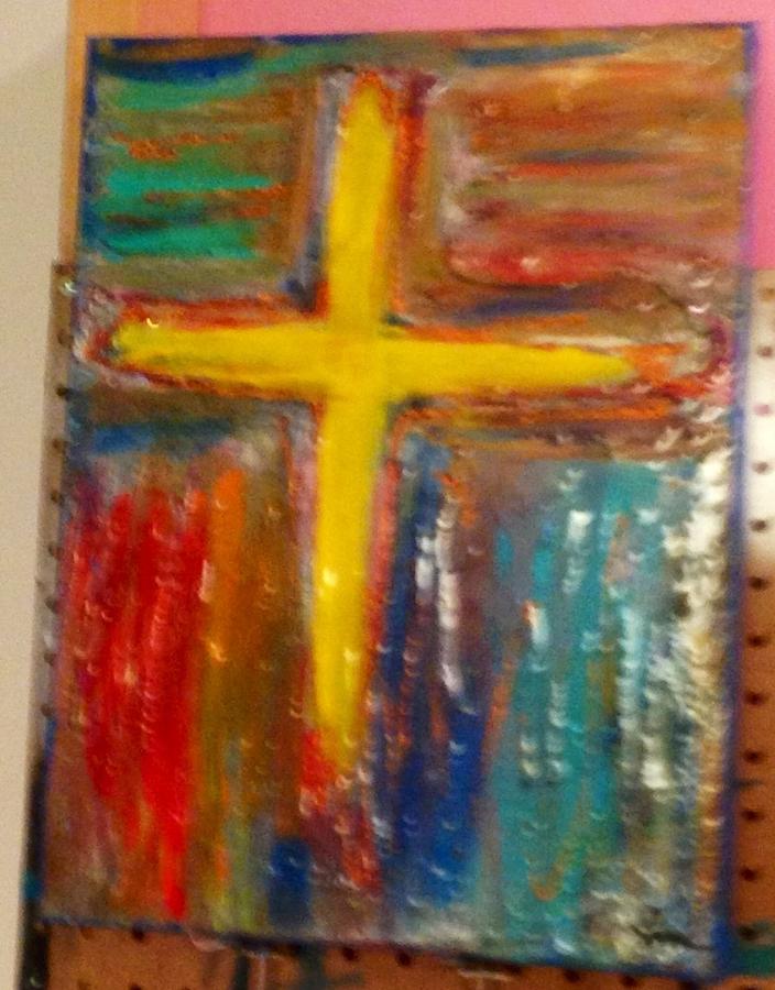 Cross Painting by Lauren Meredith - Fine Art America