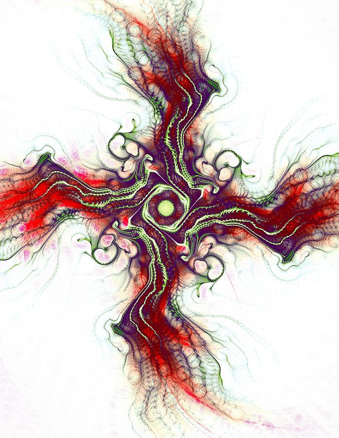 Cross of Nature Digital Art by Anastasiya Malakhova
